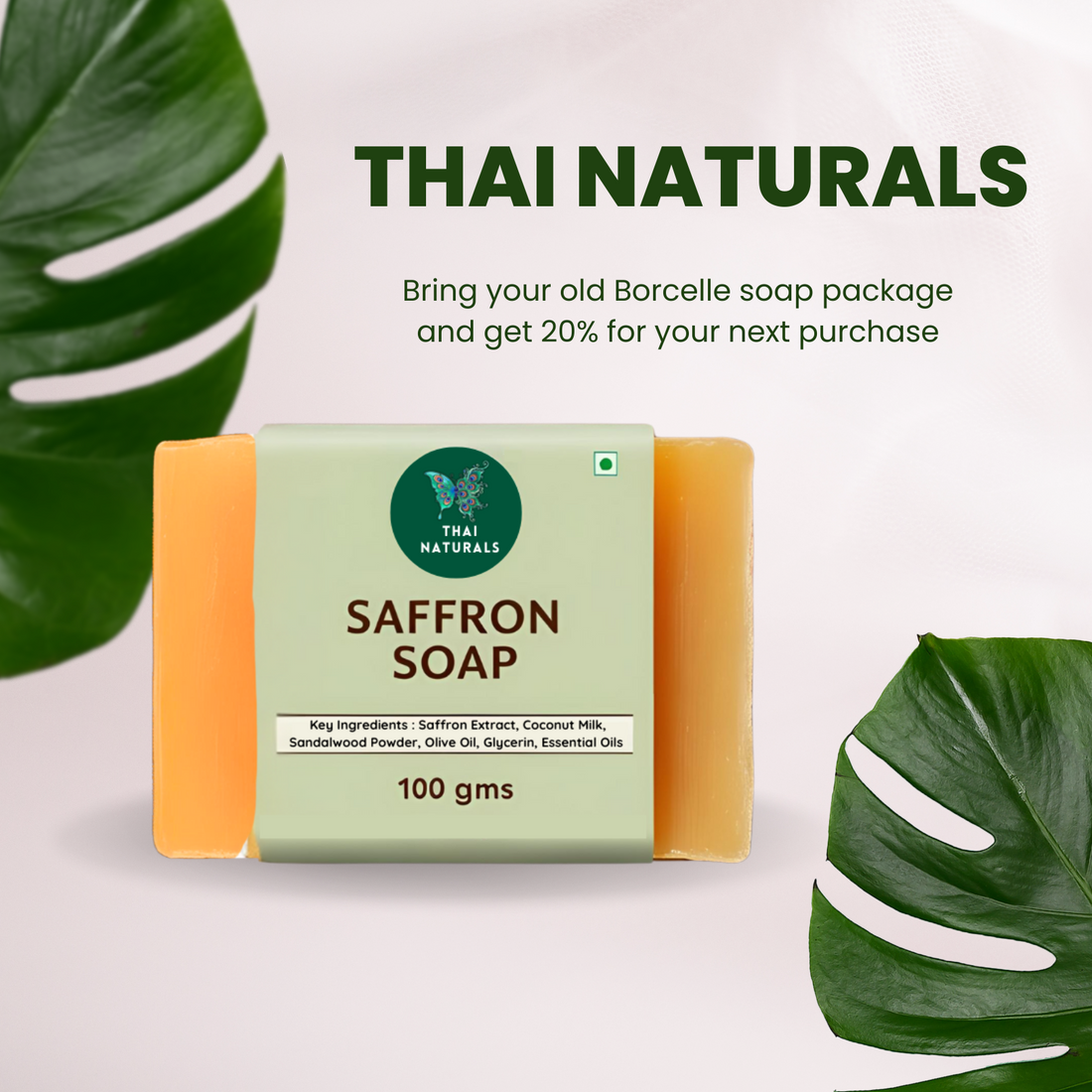 Thai Naturals Saffron Soap